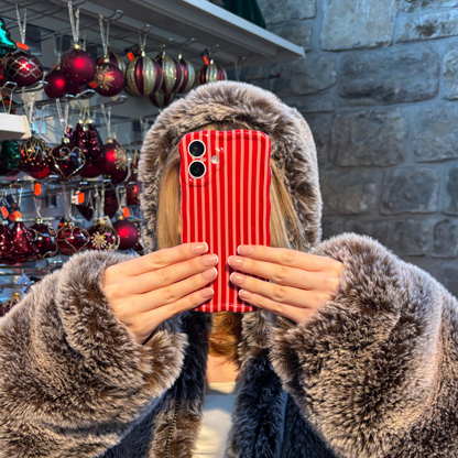 Wavy Phone Case - Mulberry Stripes