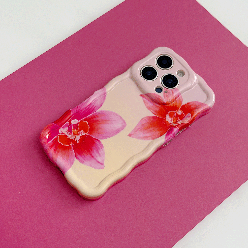 Wavy Phone Case - Orchid Sunset