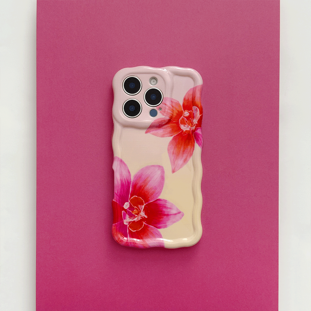 Wavy Phone Case - Orchid Sunset