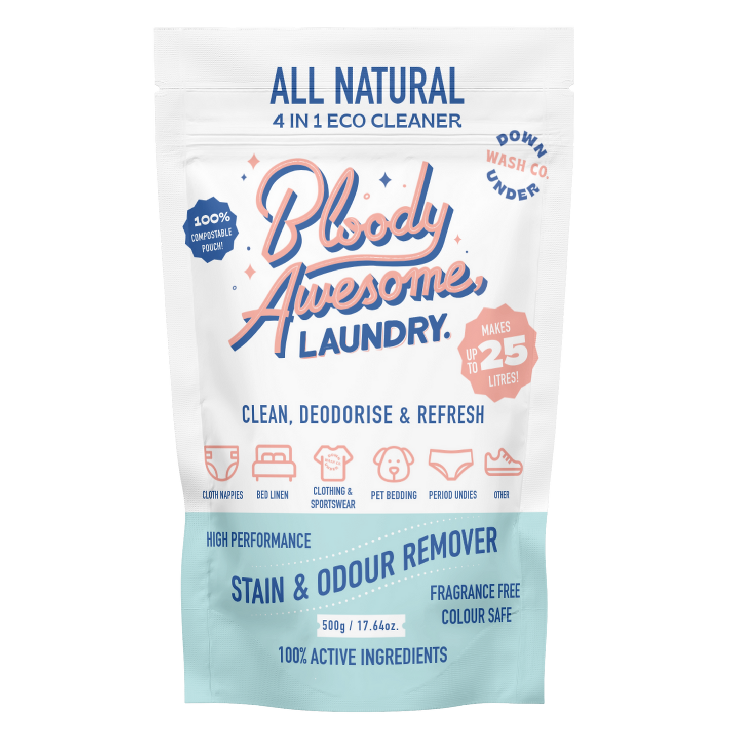 Downunder Wash Co Stain Remover Powder