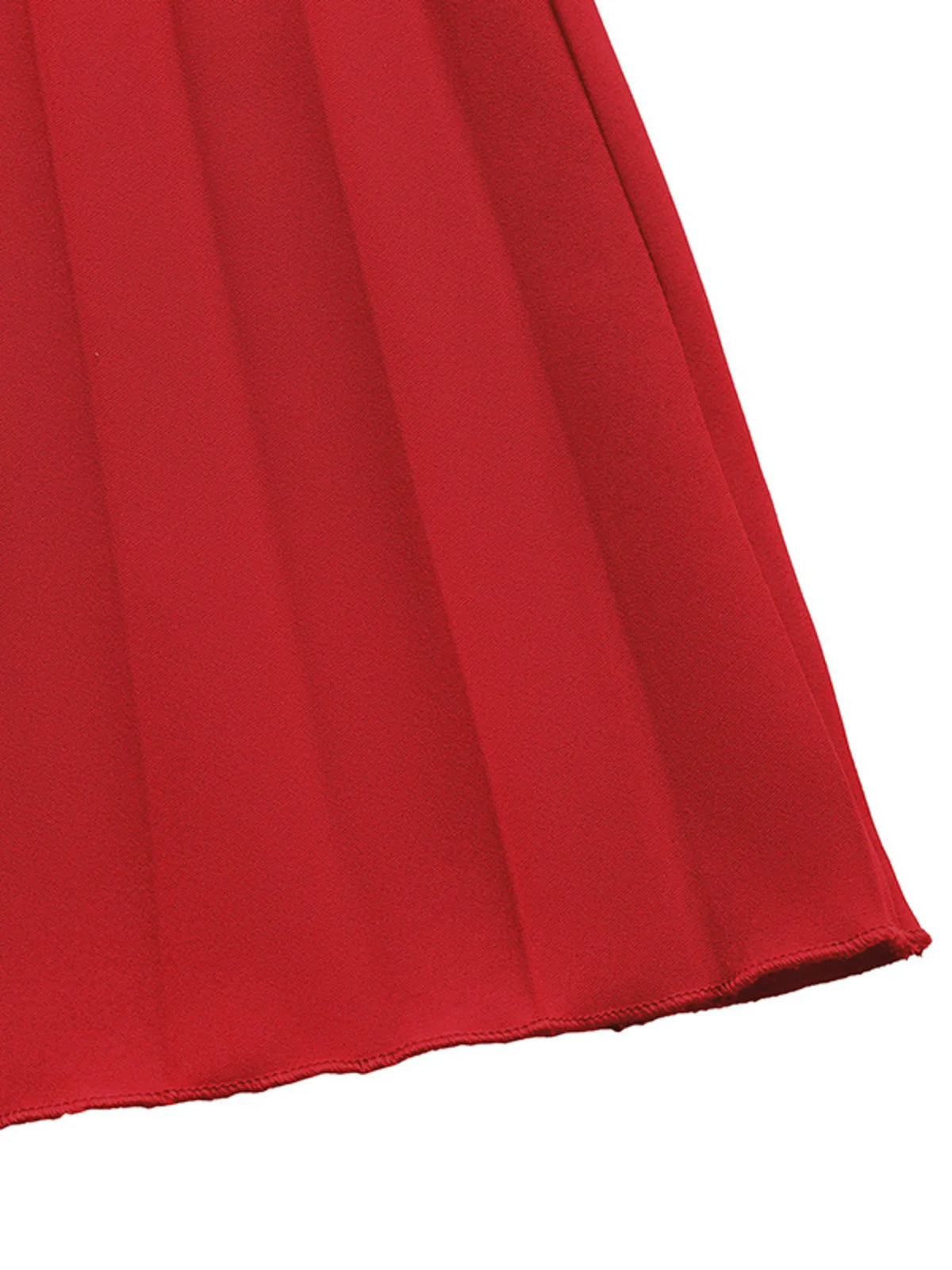 Off-Shoulder Ruffle Pleated Midi Dress