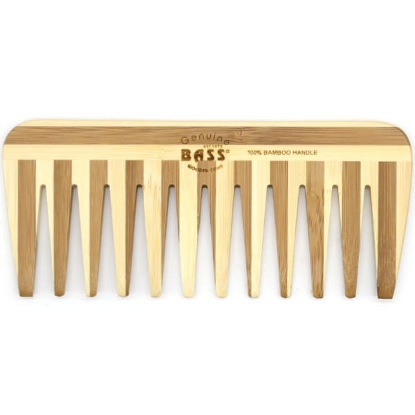 Bass Bamboo Medium Comb - Wide Tooth