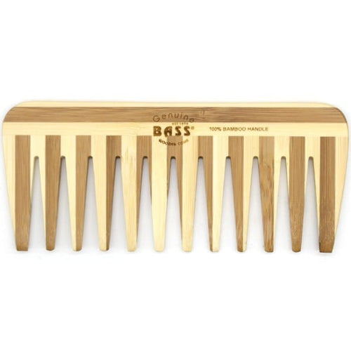 Bass Bamboo Medium Comb - Wide Tooth
