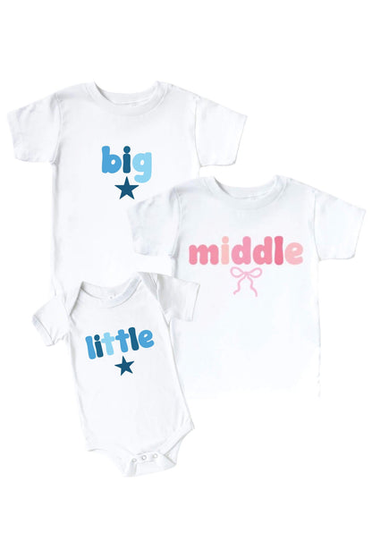 Birth Order Graphic Tee & Bodysuit | White