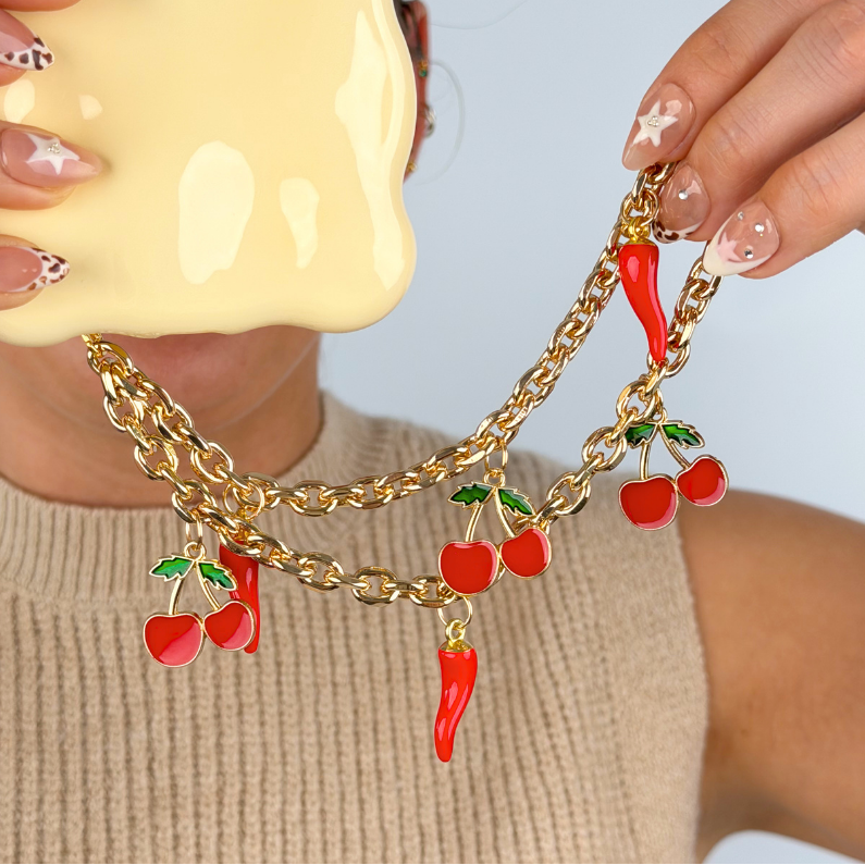 Phone Strap - Cherry Spice