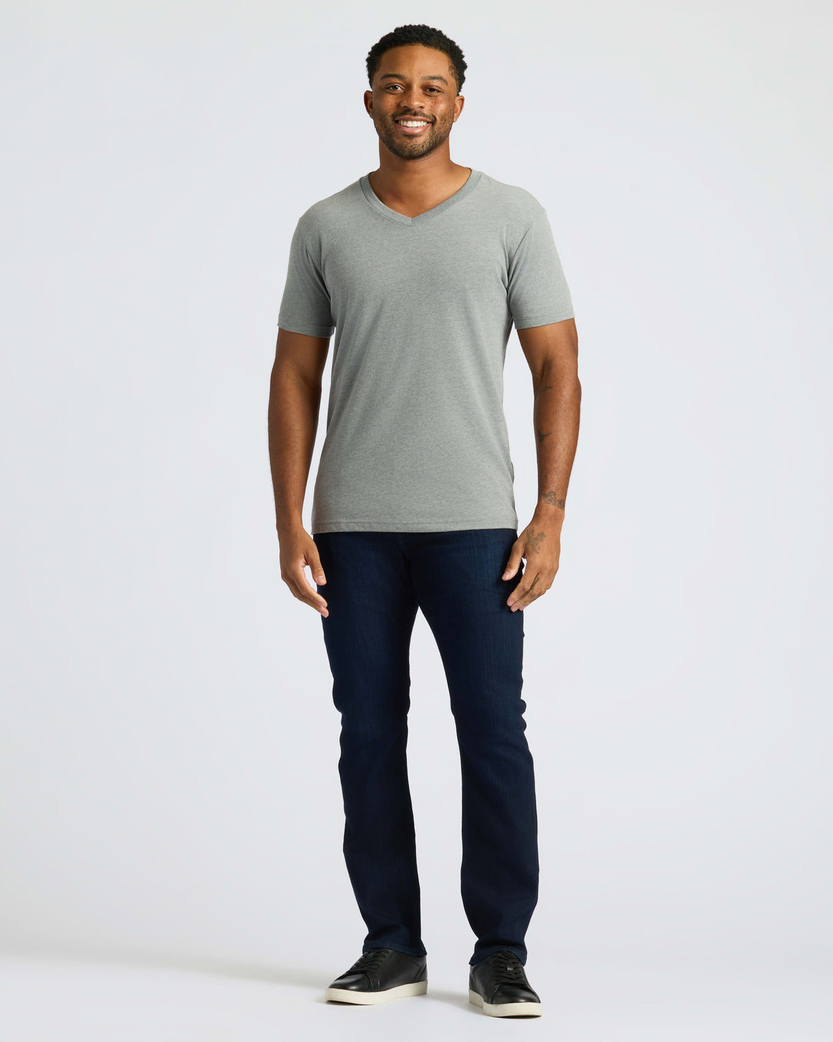 Heather Gray Classic V-Neck