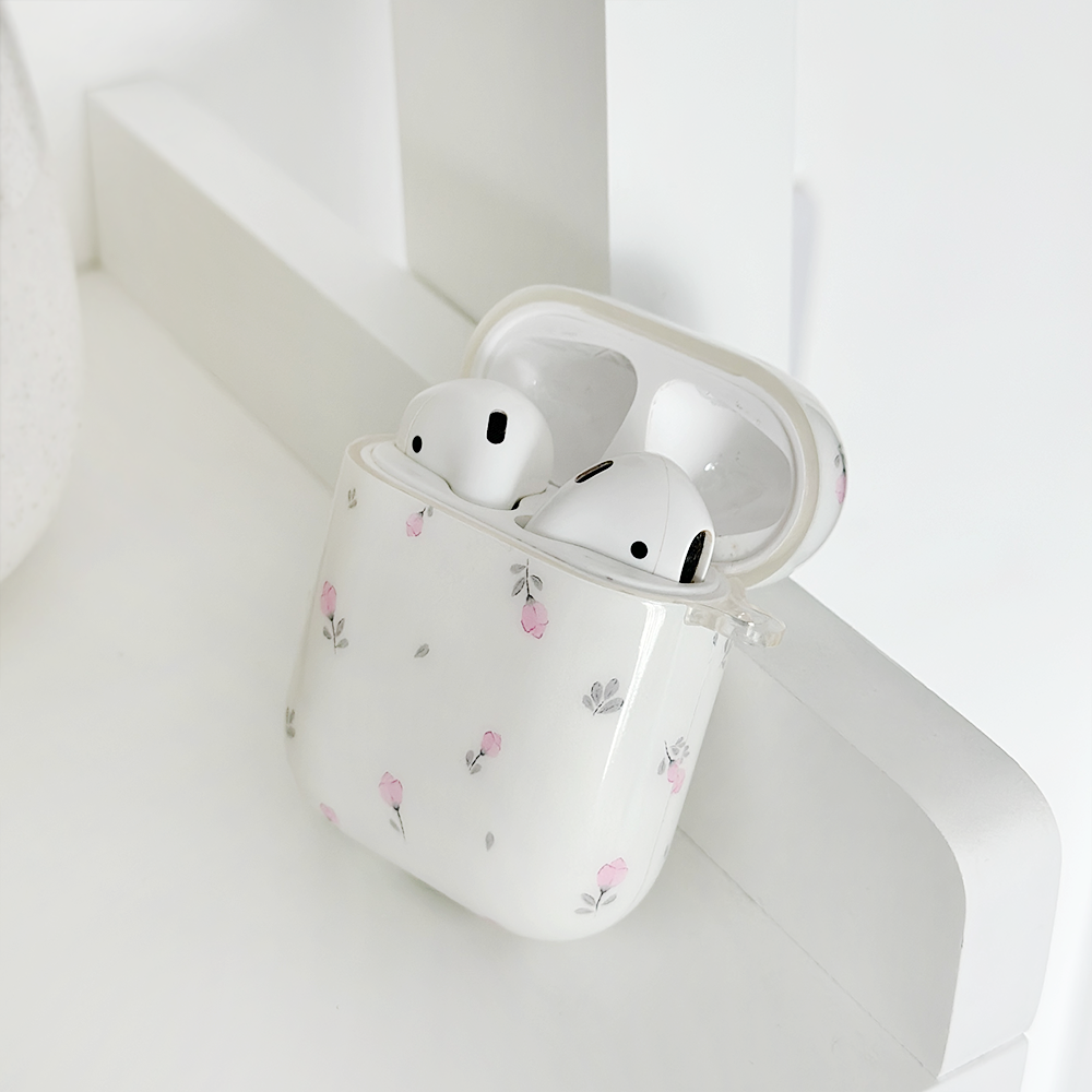Airpods Case - Ditsy Floral White