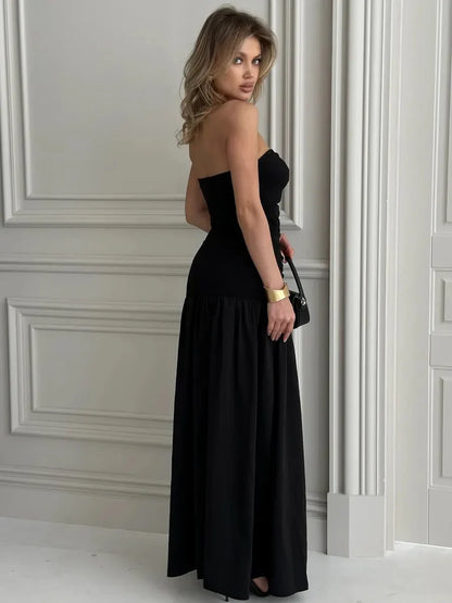 Donna Hollow Out Cinched Elegant Dress