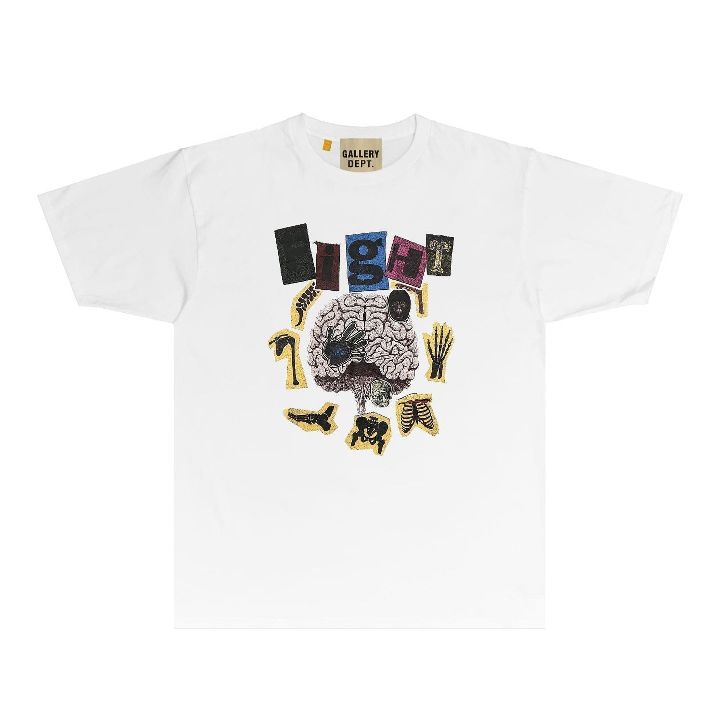 Gallery Dept T Shirt Retro Printed Loose Short-Sleeved Shirt