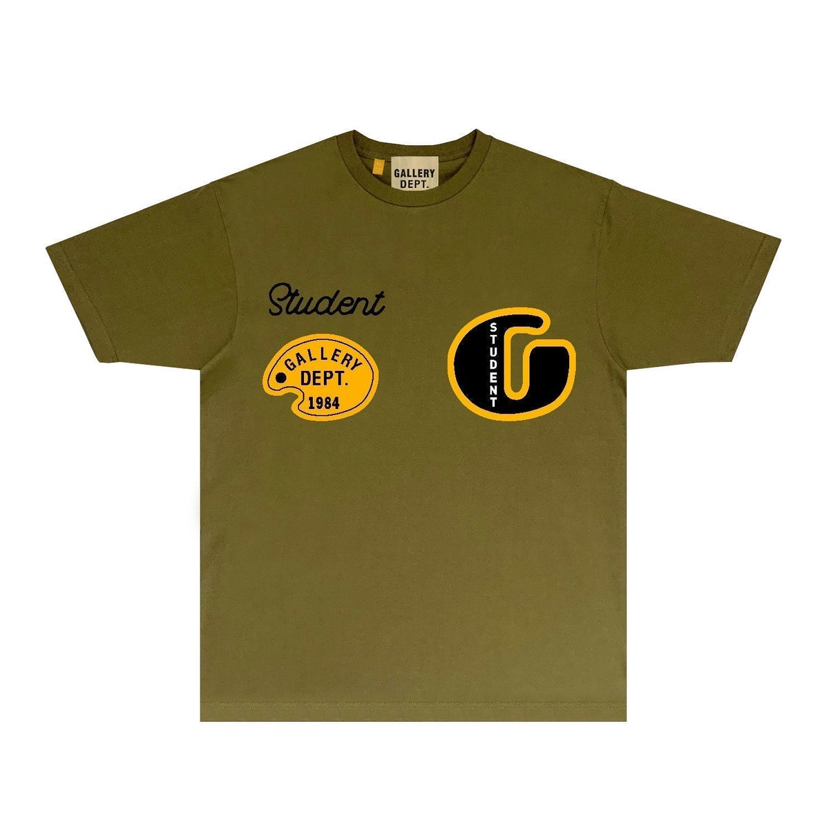 Gallery Dept T Shirt Retro Printed Loose Short-Sleeved Shirt