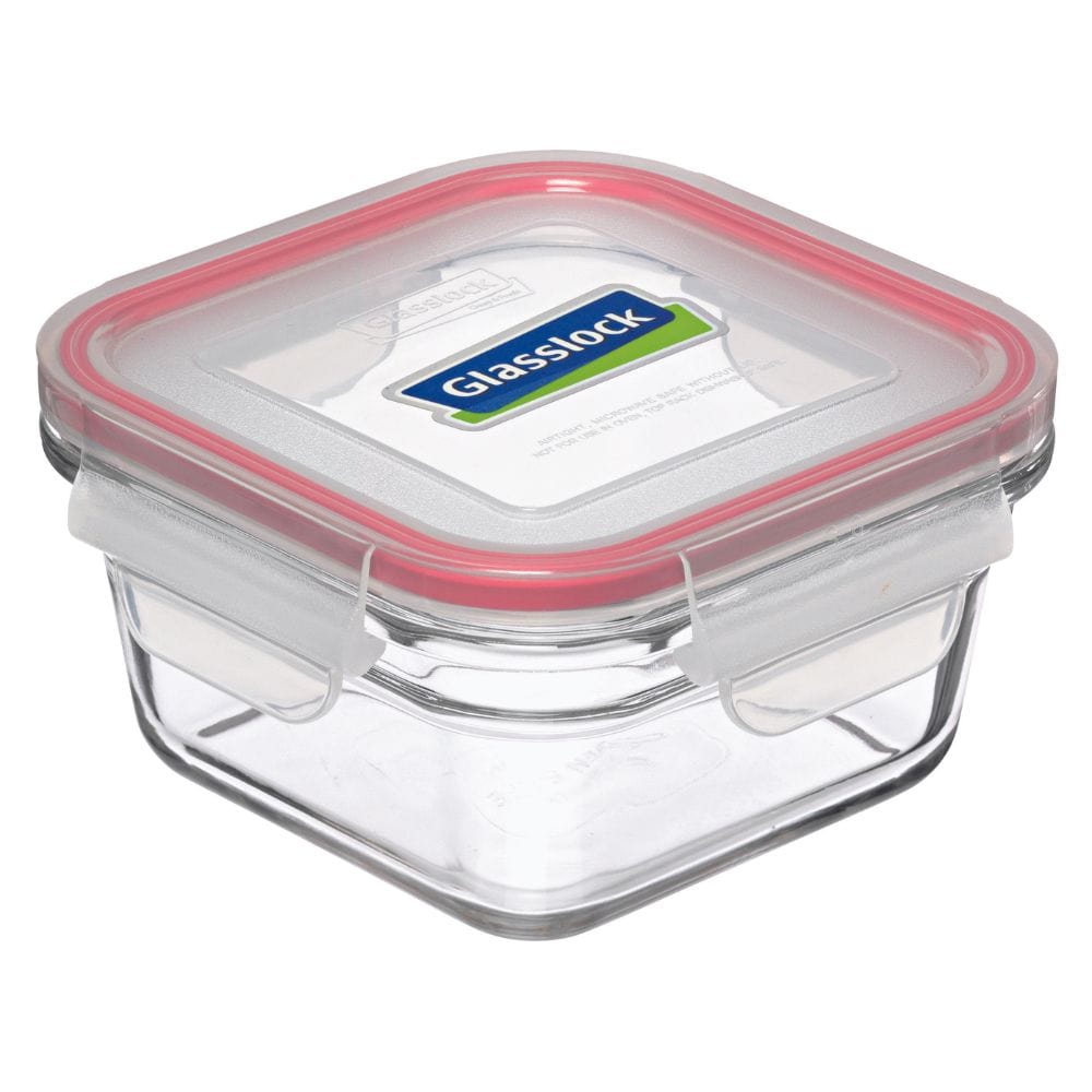 Glasslock Oven Safe Glass Food Container 1650ml Square | Freezer, Oven & Air Fryer Safe