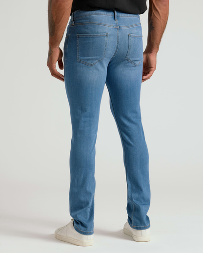 Medium Indigo Wash Slim Comfort Stretch Jeans