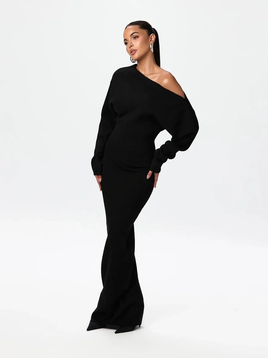 Stella Knitted Evening Dress: Knitted Elegance