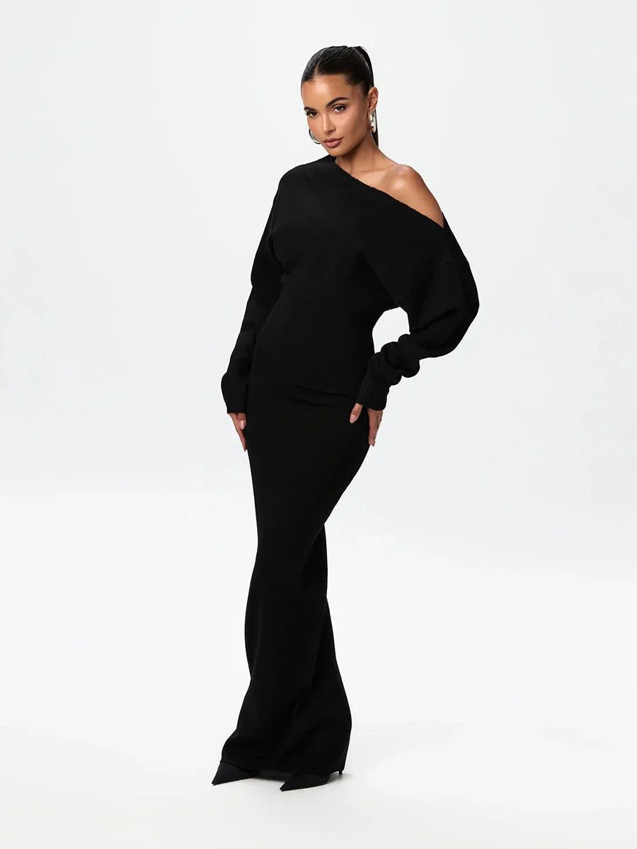 Stella Knitted Evening Dress: Knitted Elegance