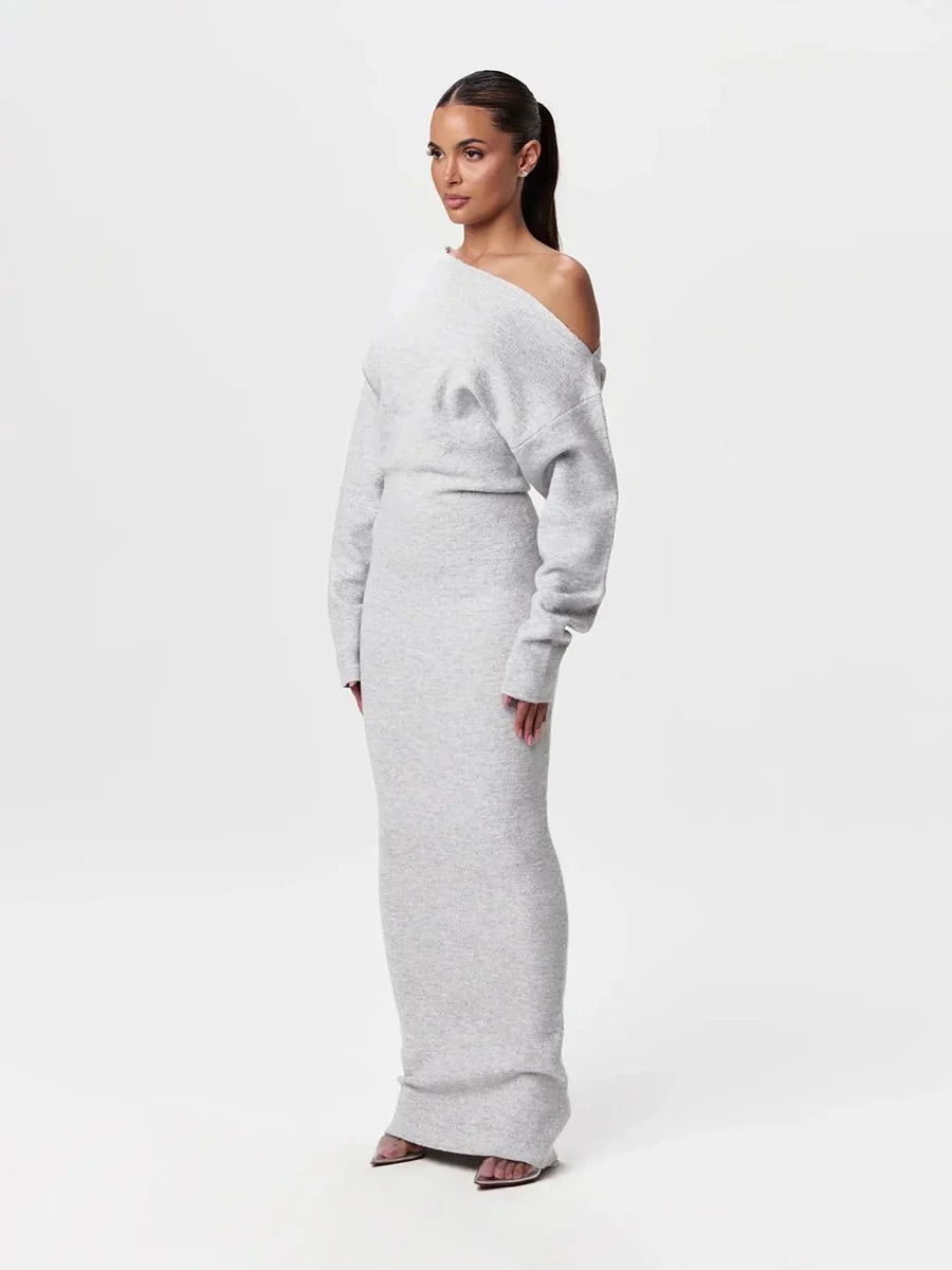 Stella Knitted Evening Dress: Knitted Elegance