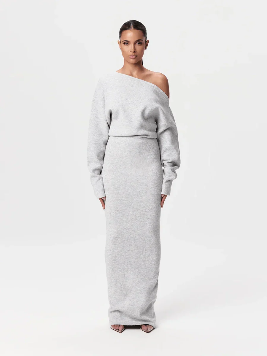 Stella Knitted Evening Dress: Knitted Elegance