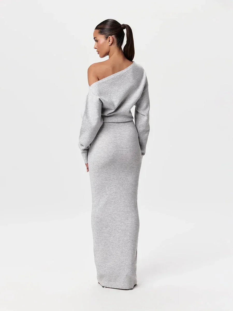 Stella Knitted Evening Dress: Knitted Elegance