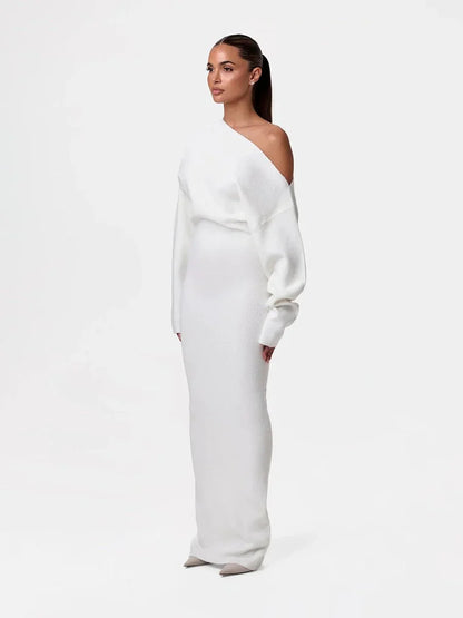 Stella Knitted Evening Dress: Knitted Elegance