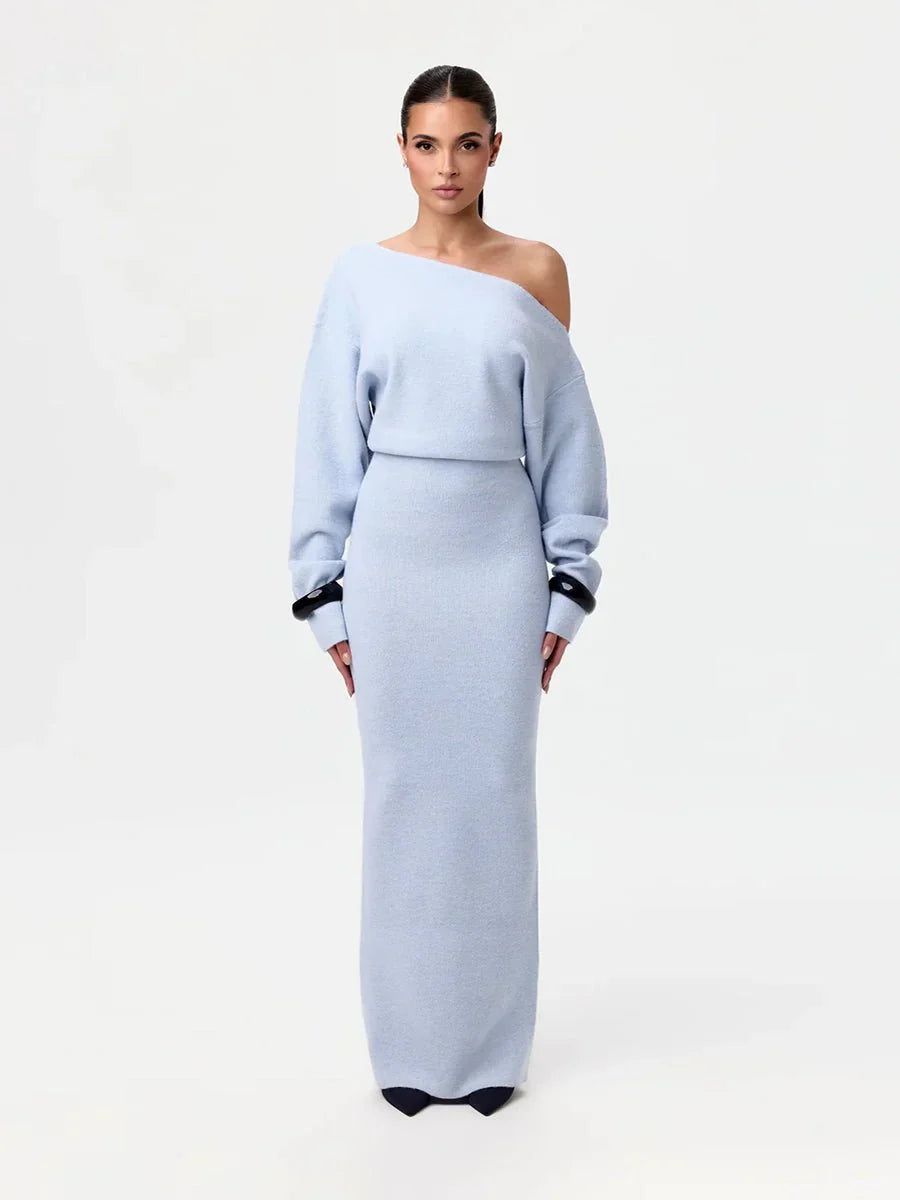 Stella Knitted Evening Dress: Knitted Elegance