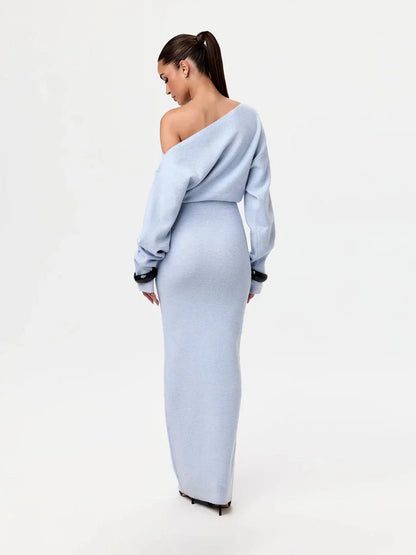 Stella Knitted Evening Dress: Knitted Elegance