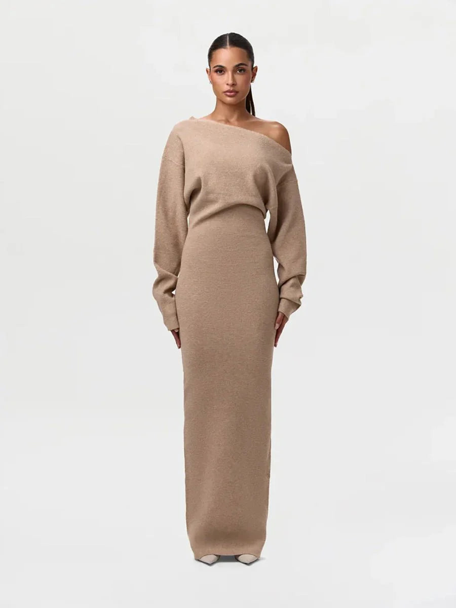 Stella Knitted Evening Dress: Knitted Elegance