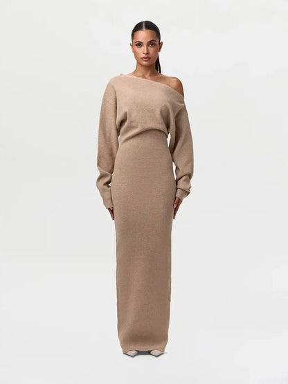 Stella Knitted Evening Dress: Knitted Elegance