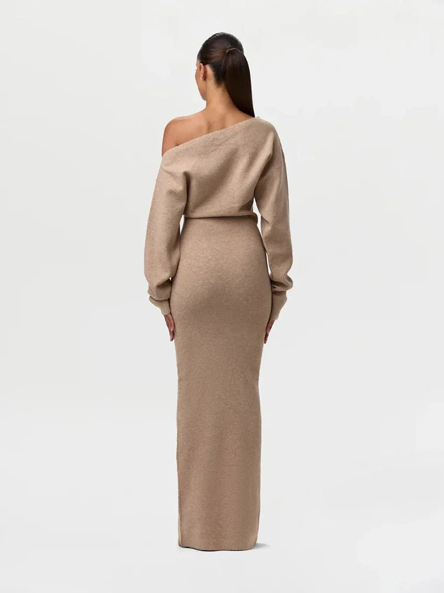 Stella Knitted Evening Dress: Knitted Elegance
