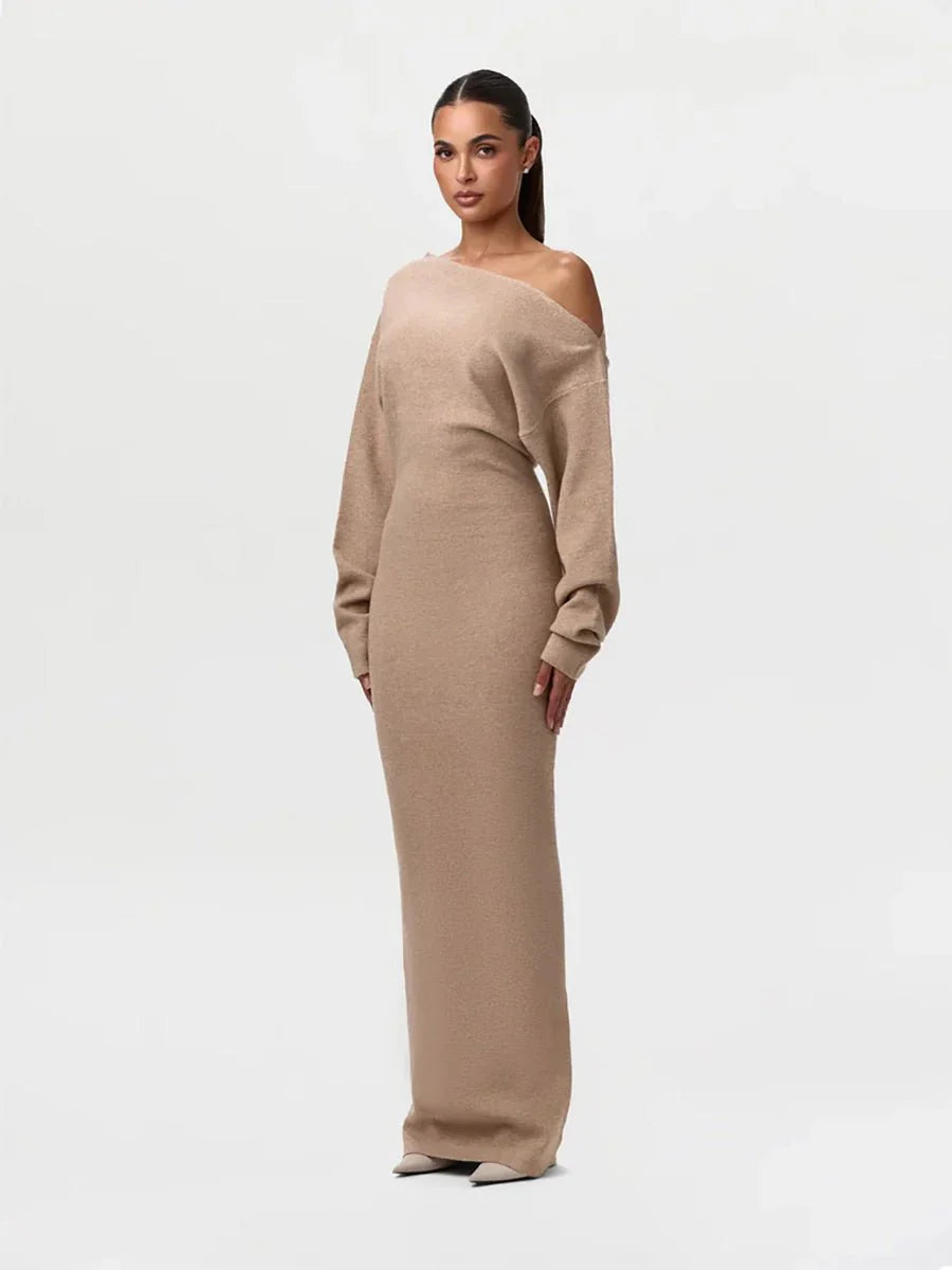 Stella Knitted Evening Dress: Knitted Elegance