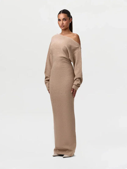 Stella Knitted Evening Dress: Knitted Elegance