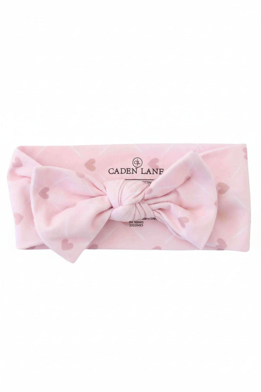 Sweet Heart Knit Large Bow Headwrap