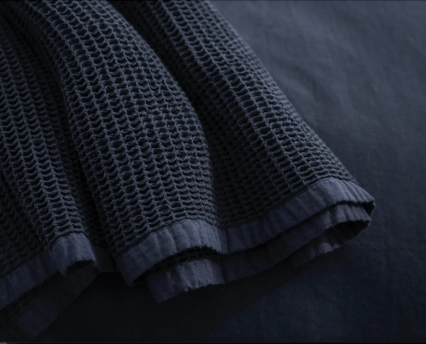 EcoLinen Organic Cotton Waffle Blanket