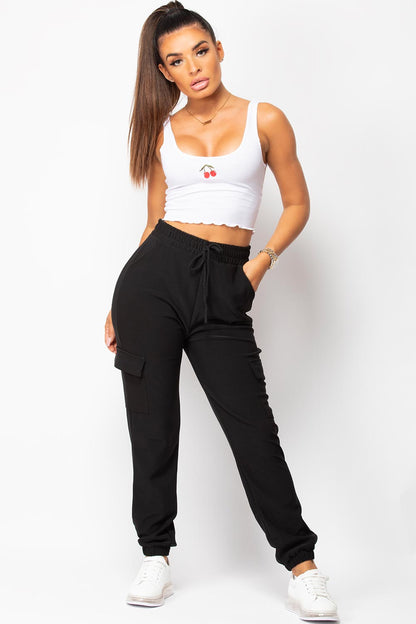 Black Utility Joggers